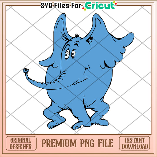 Option 1 (Focus on character) Horton Hears a Who PNG - Instant Download