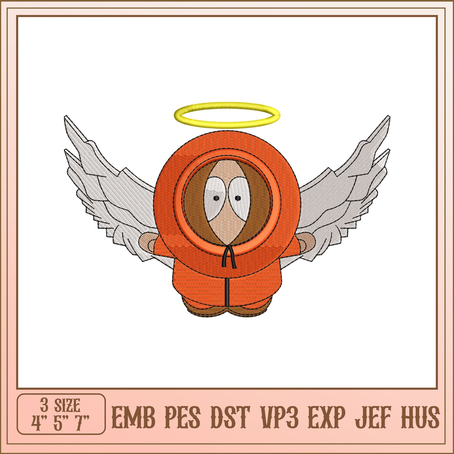 Option 1 (Focus on character) Stan Marsh Angel Embroidery Design