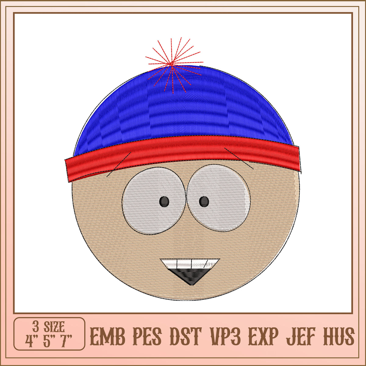 Stan Svg Option 1 (Focus on character) Stan Marsh Embroidery Design – svg files ...