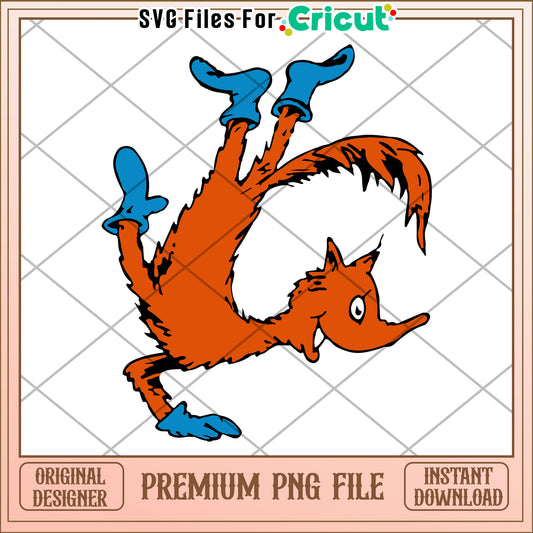 Option 1 (Focus on character)  Upside Down Fox PNG Image Download