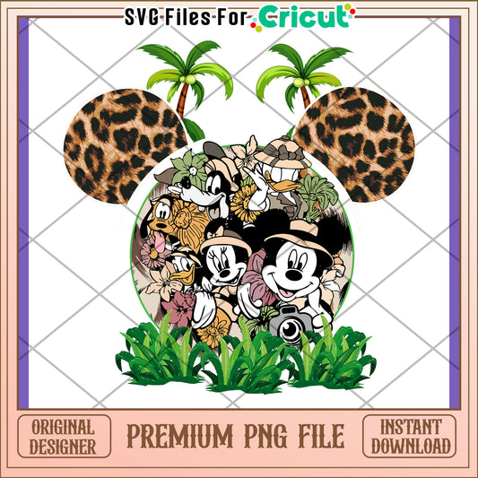 Option 1 (Focus on characters)  Mickey Mouse Safari PNG Download