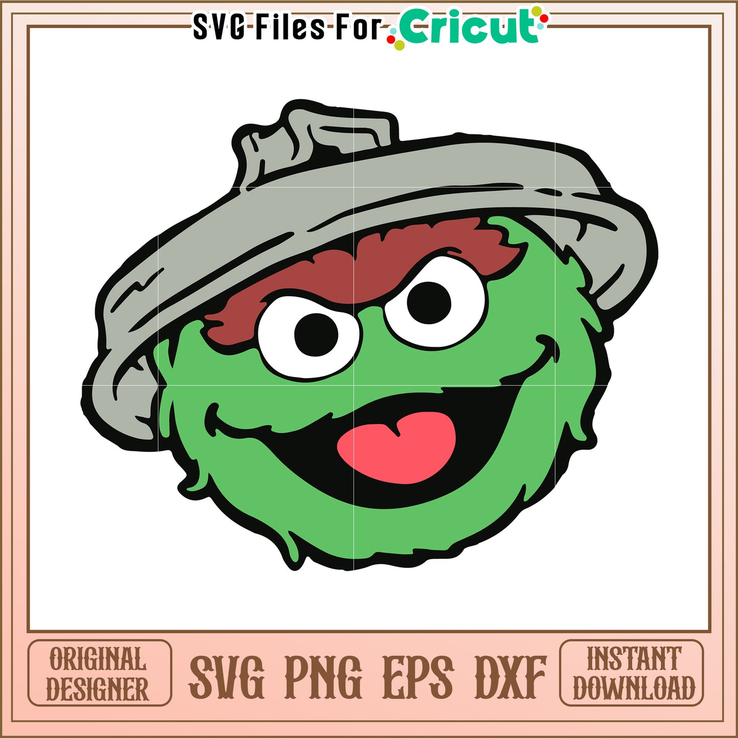 Oscar the grouch svg, sesame street svg, sesame cartoon svg