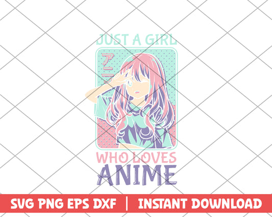 Otaku just a girl who loves anime anime svg