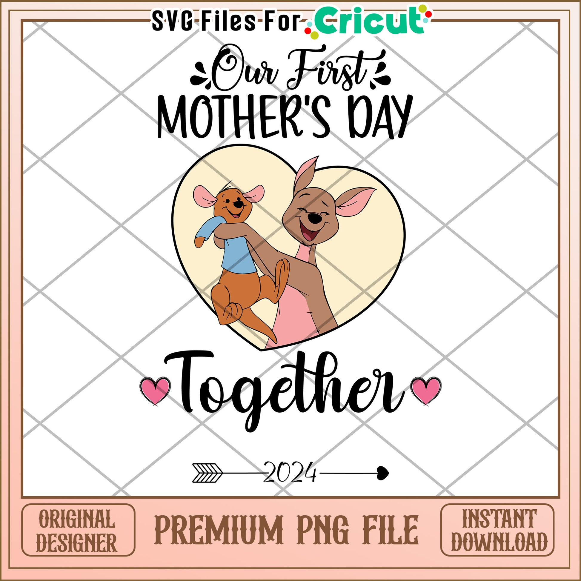 Our First Mothers Day PNG 2024 Roo Design