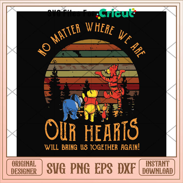 Our hearts will bring us together again svg, hearts svg, funny svg ...