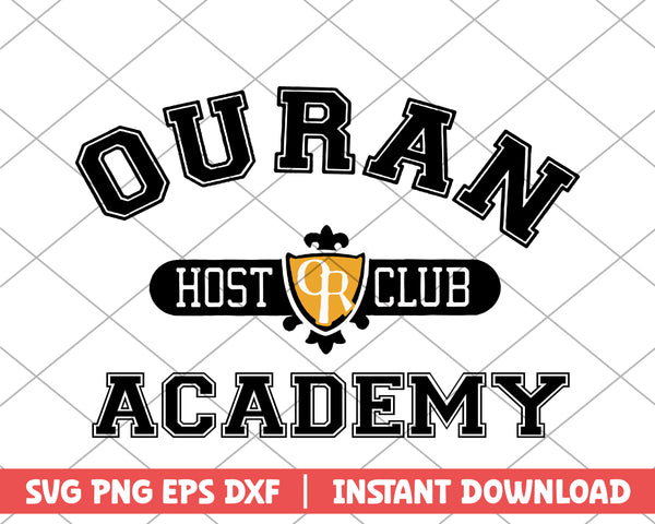 Ouran host or club academy anime svg