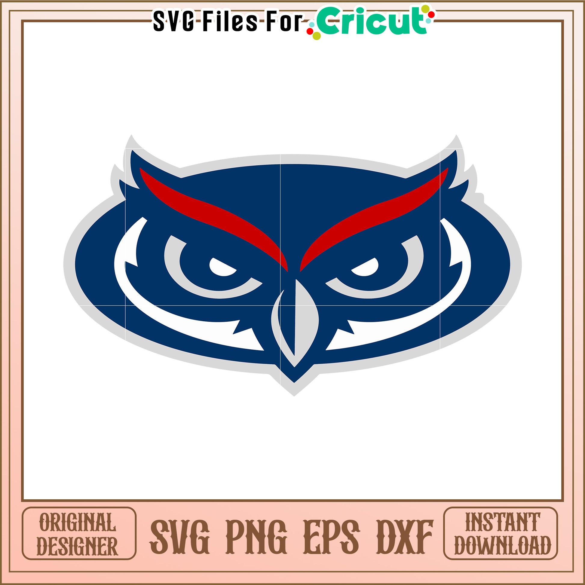 Owl Logo SVG File for Cricut Machine, Perfect for Crafting Projects