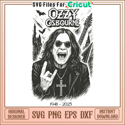 Ozzy osbourne svg, halloween cartoons svg, halloween svg (2)