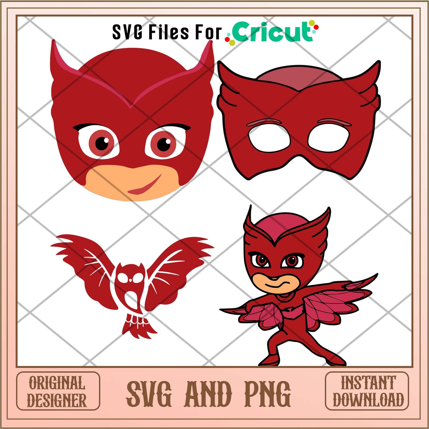 PJ Masks Red svg bundle