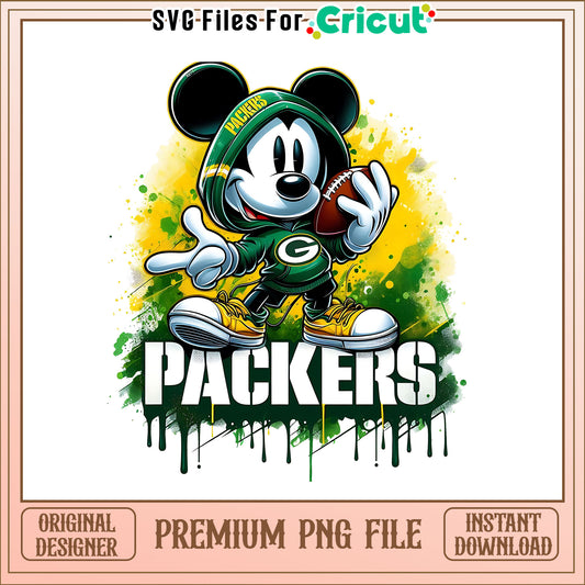 Packers Mickey rugby ball png, Green Bay Packers png, NFL png