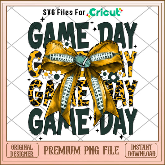 Packers coquette football bow png, Green Bay Packers png, NFL png