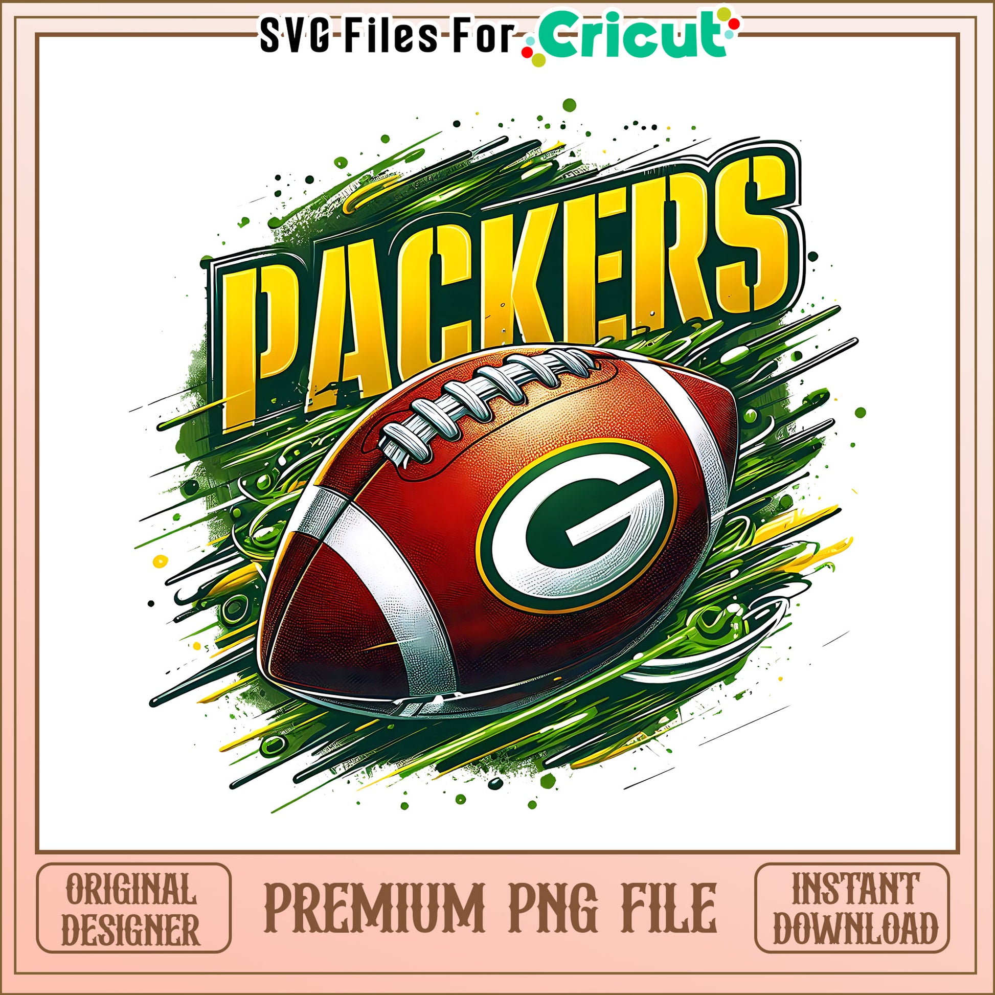 Packers logo rugby ball png, Green Bay Packers png, NFL png