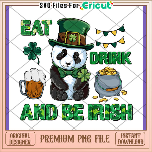 Panda St Patricks Day PNG Design