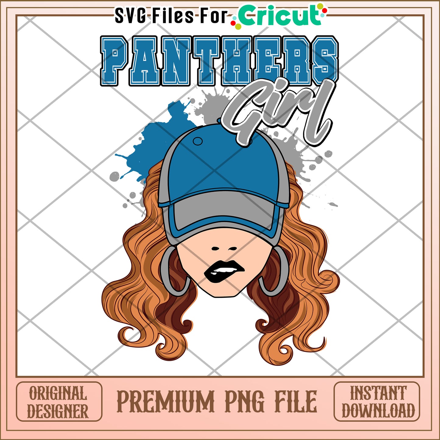 Panthers Girl PNG Design, Perfect for Cricut Projects and Crafts