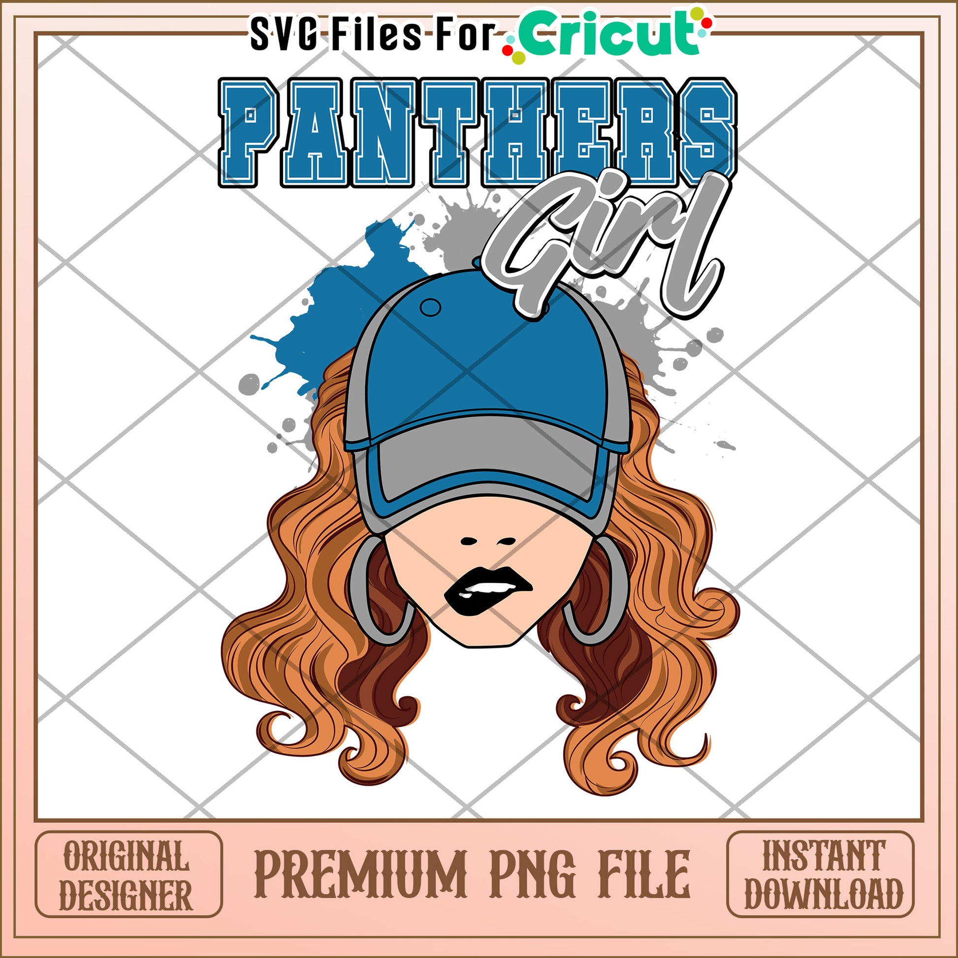 Panthers Girl PNG Design, Perfect for Cricut Projects and Crafts