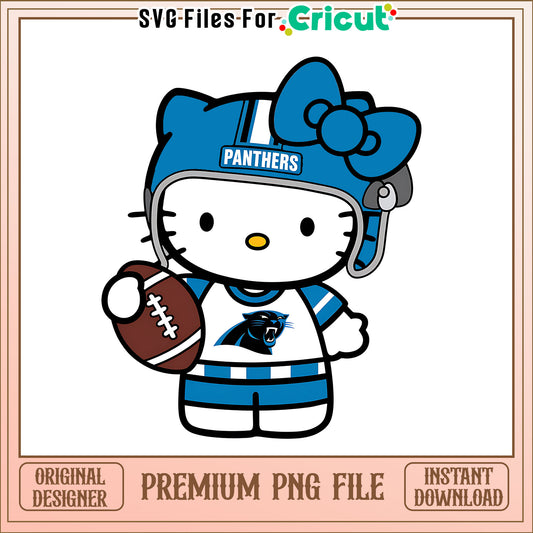 Panthers Hello Kitty helmet png, Carolina Panthers png, NFL png