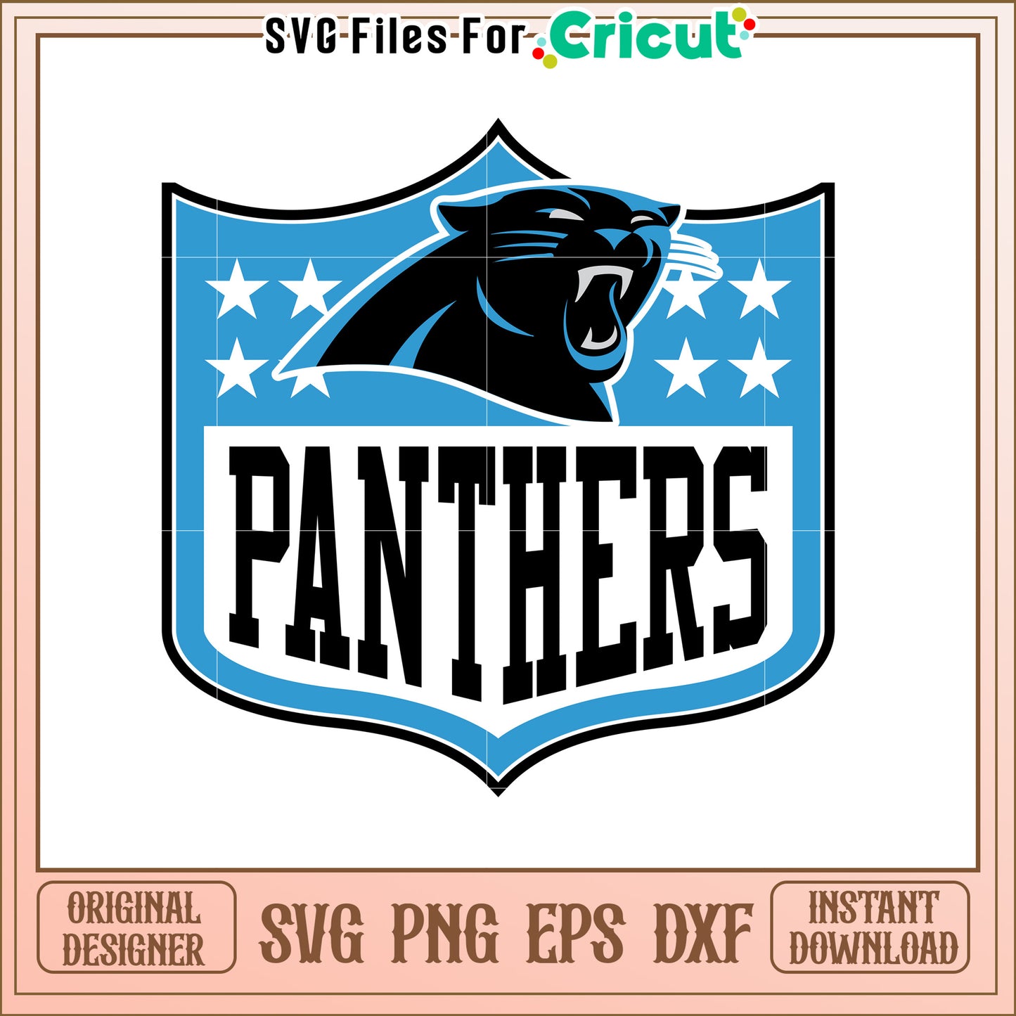 Panthers SVG Design Football Team Logo