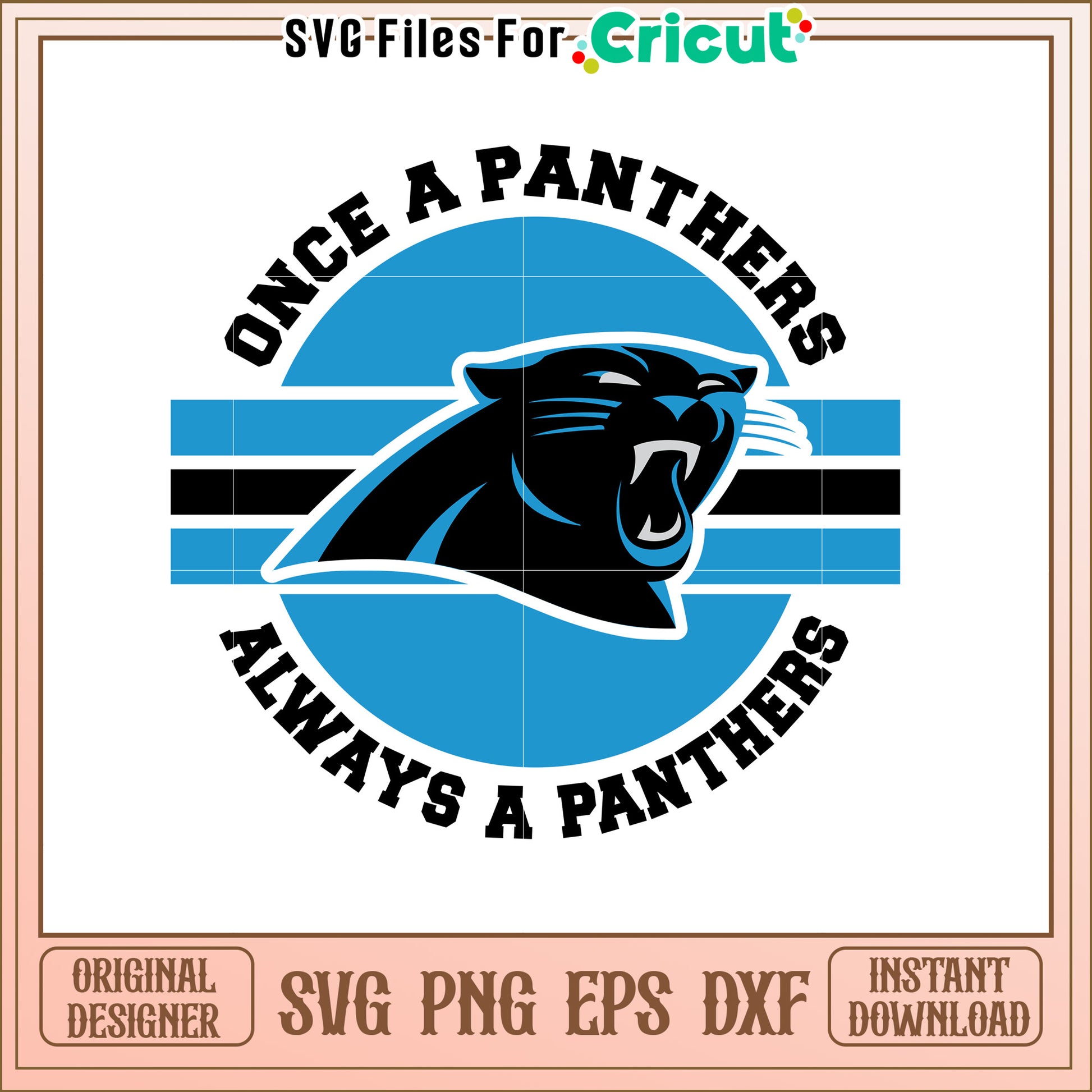 Panthers SVG Design Once a Panther Always a Panther