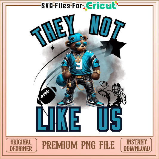 Panthers they not like us png, Carolina Panthers png, NFL png