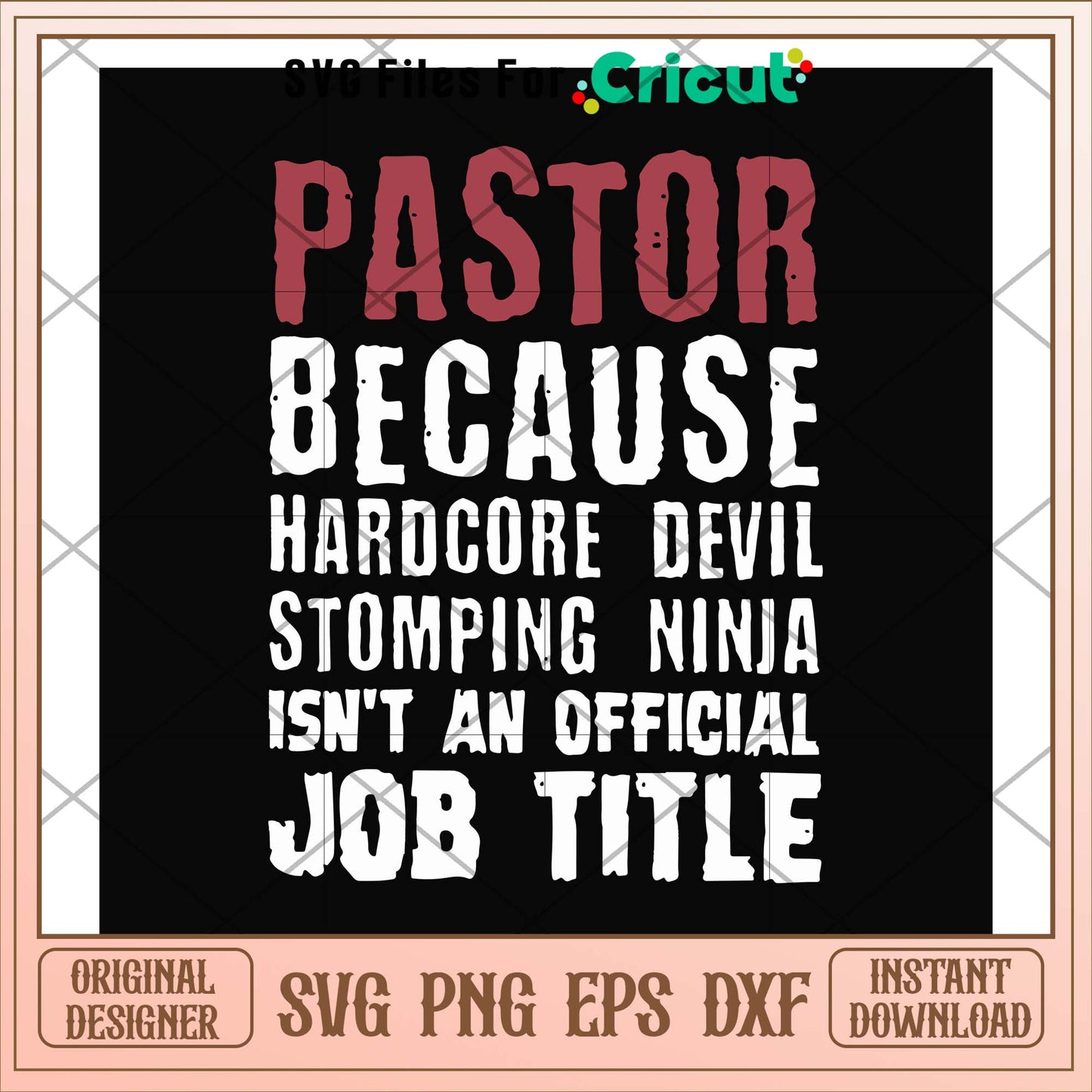 Pastor because hardcode devil ssvg, devil svg, funny svg
