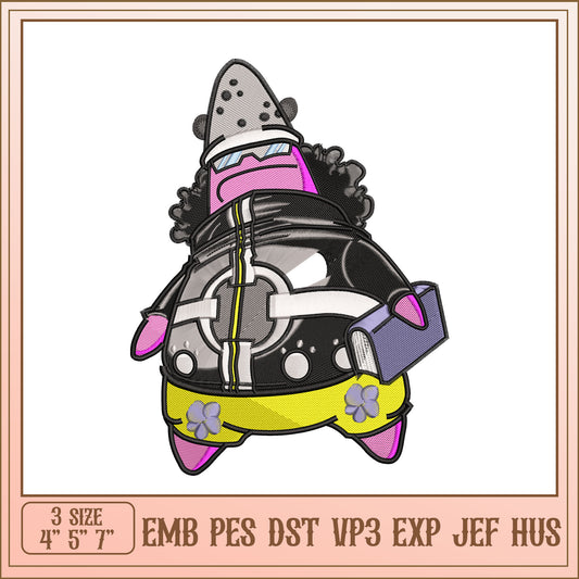 Patrick Star Embroidery Design