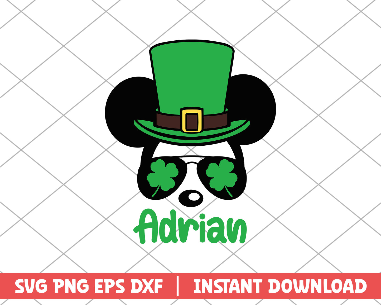 Patrick day adrian disney svg