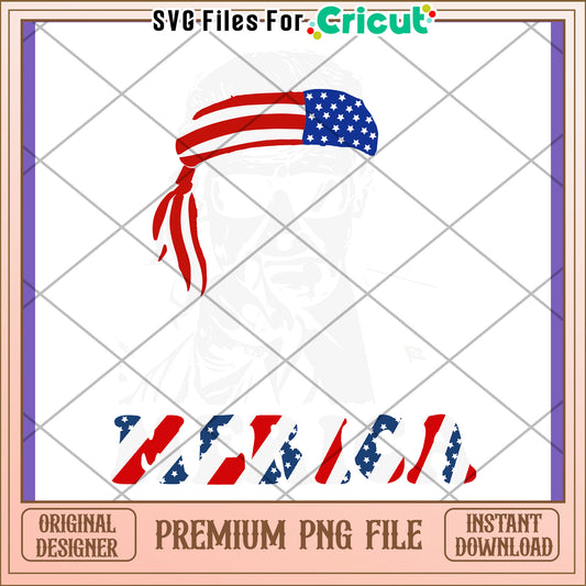 Patriotic Americana PNG Design Download