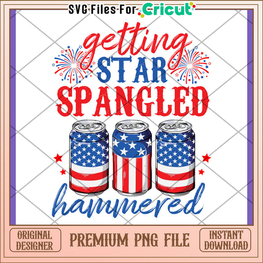 Patriotic Beer PNG 4th of July Design