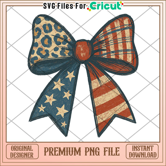 Patriotic Bow Clipart PNG