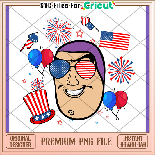 Patriotic Buzz Lightyear PNG