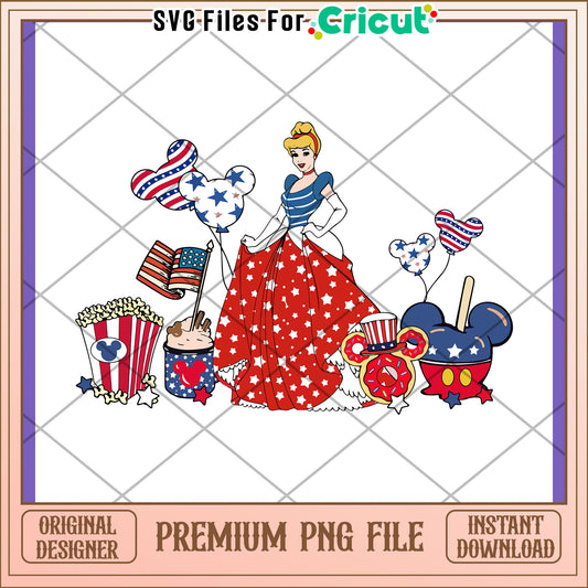 Patriotic Disney Princess PNG