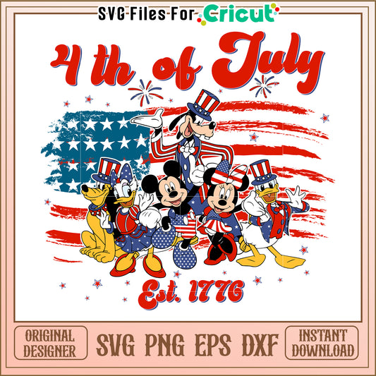 Patriotic Disney SVG Design Download