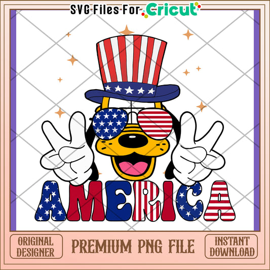 Patriotic Dog PNG 4th of July Design