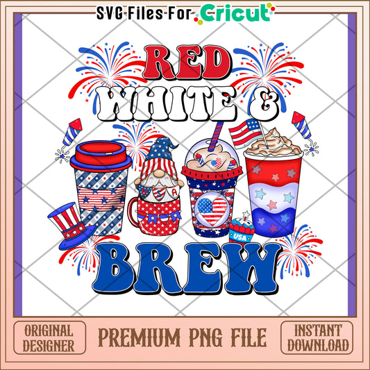 Patriotic Gnomes & Drinks PNG