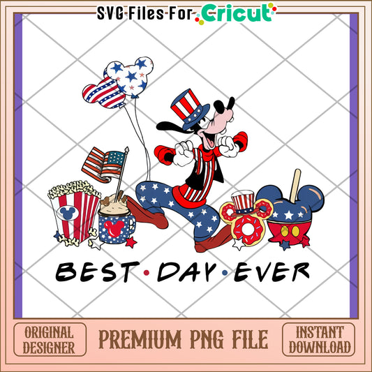 Patriotic Goofy PNG 4th of July Design