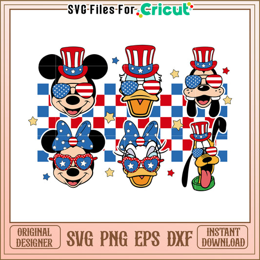 Patriotic Mickey Mouse SVG Bundle