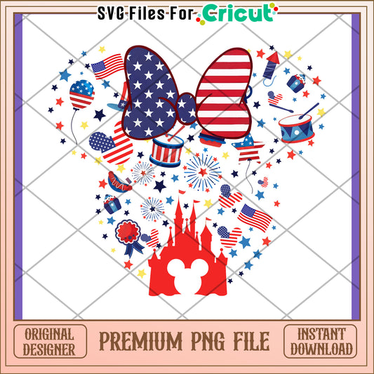 Patriotic Mickey PNG 4th of July Design