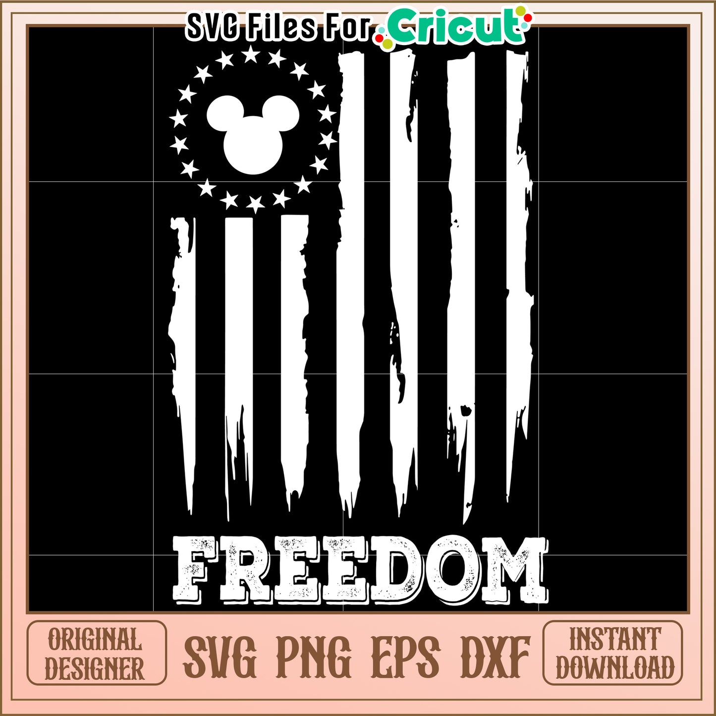 Patriotic Mickey SVG Design - Instant Download