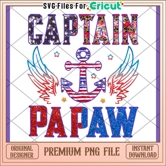 Patriotic Papaw PNG Design