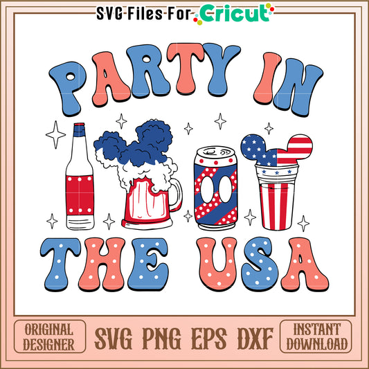 Patriotic Party SVG Design Download