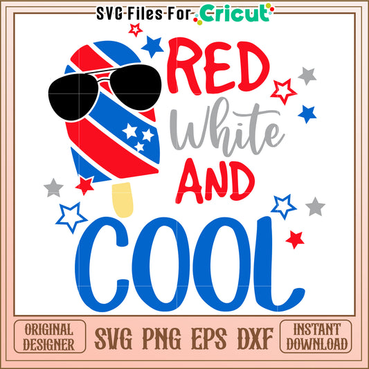 Patriotic Popsicle SVG Design Download