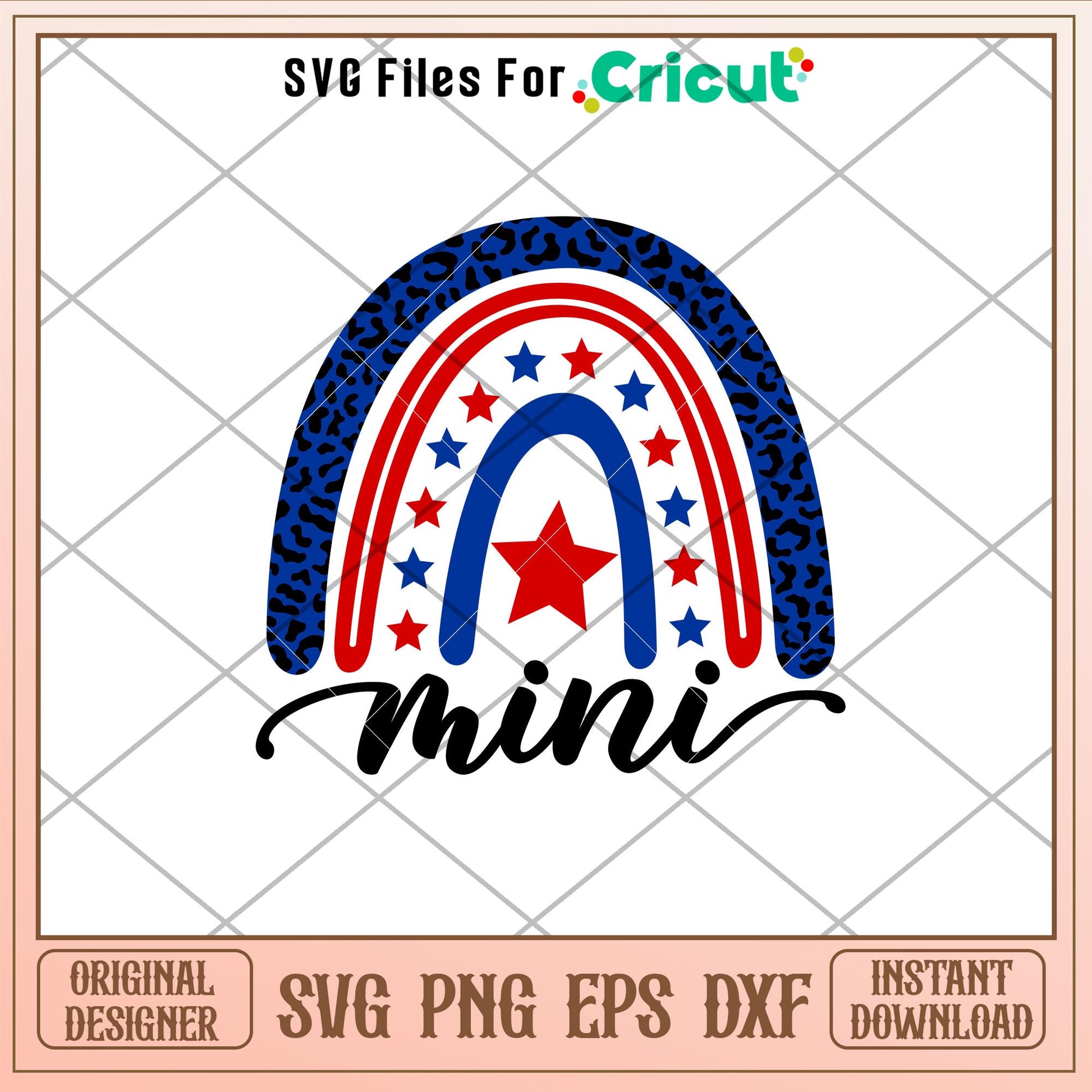 Patriotic Rainbow Mini, Patriotic Rainbow Mini Svg