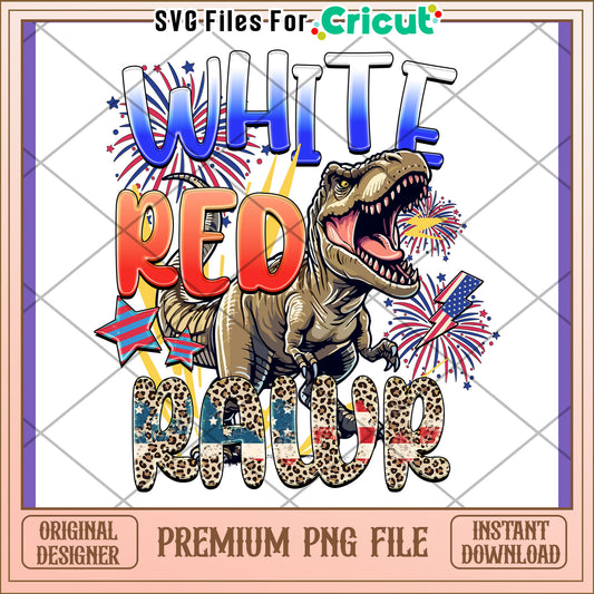 Patriotic T-Rex PNG Design, 4th of July