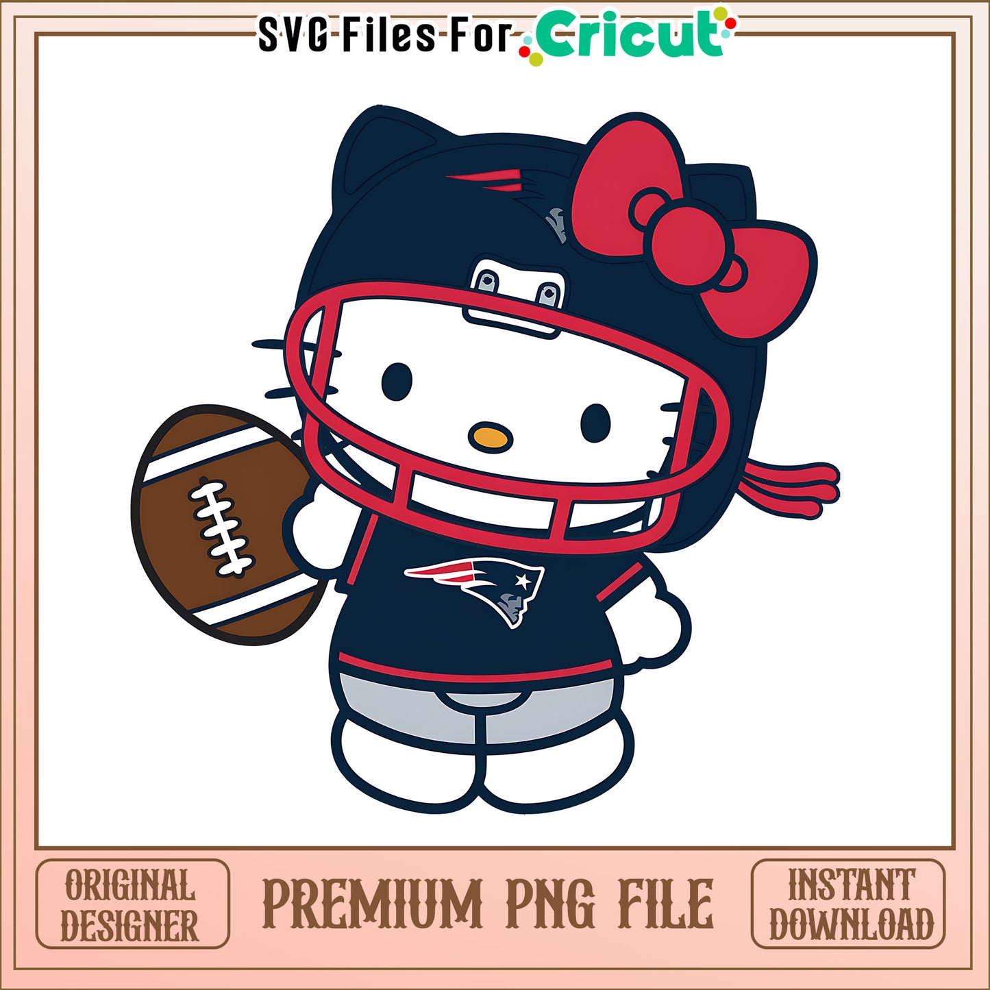 Patriots Hello Kitty helmet png, New England Patriots png, NFL png