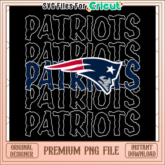 Patriots Team Logo Design for Cricut Projects, Perfect for Fans