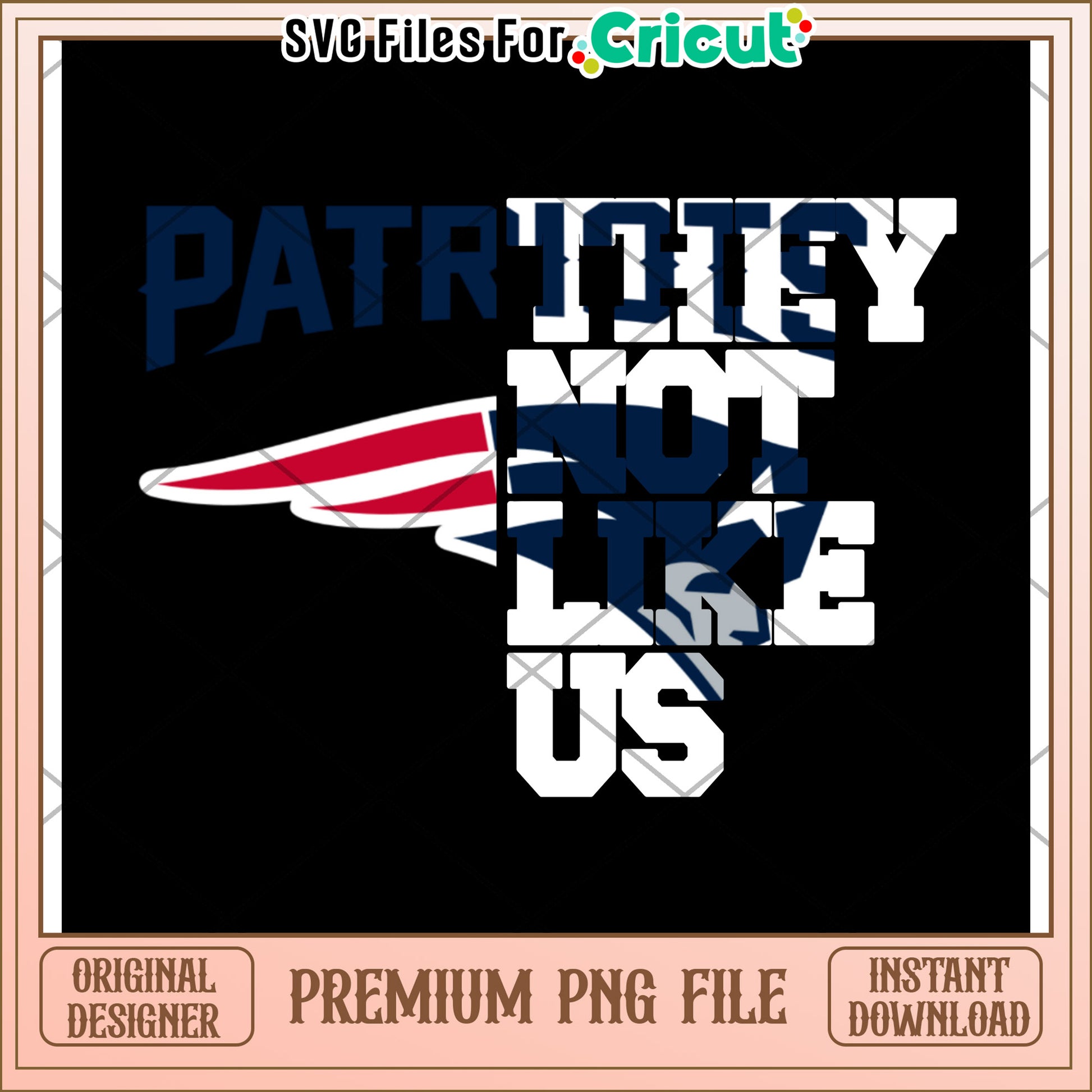 Patriots design for Cricut users, perfect for team spirit gifts