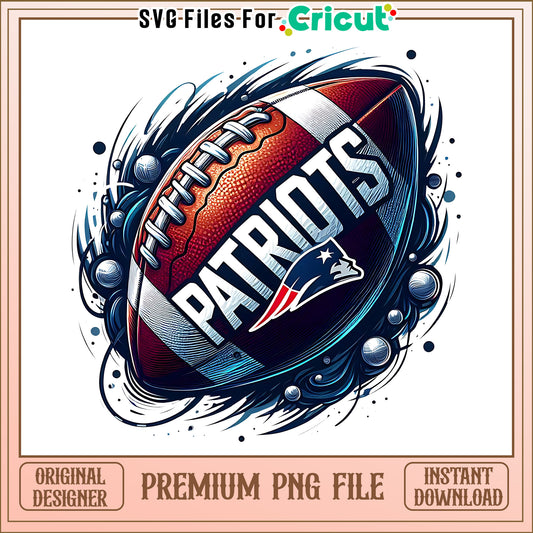Patriots logo rugby ball png, New England Patriots png, NFL png
