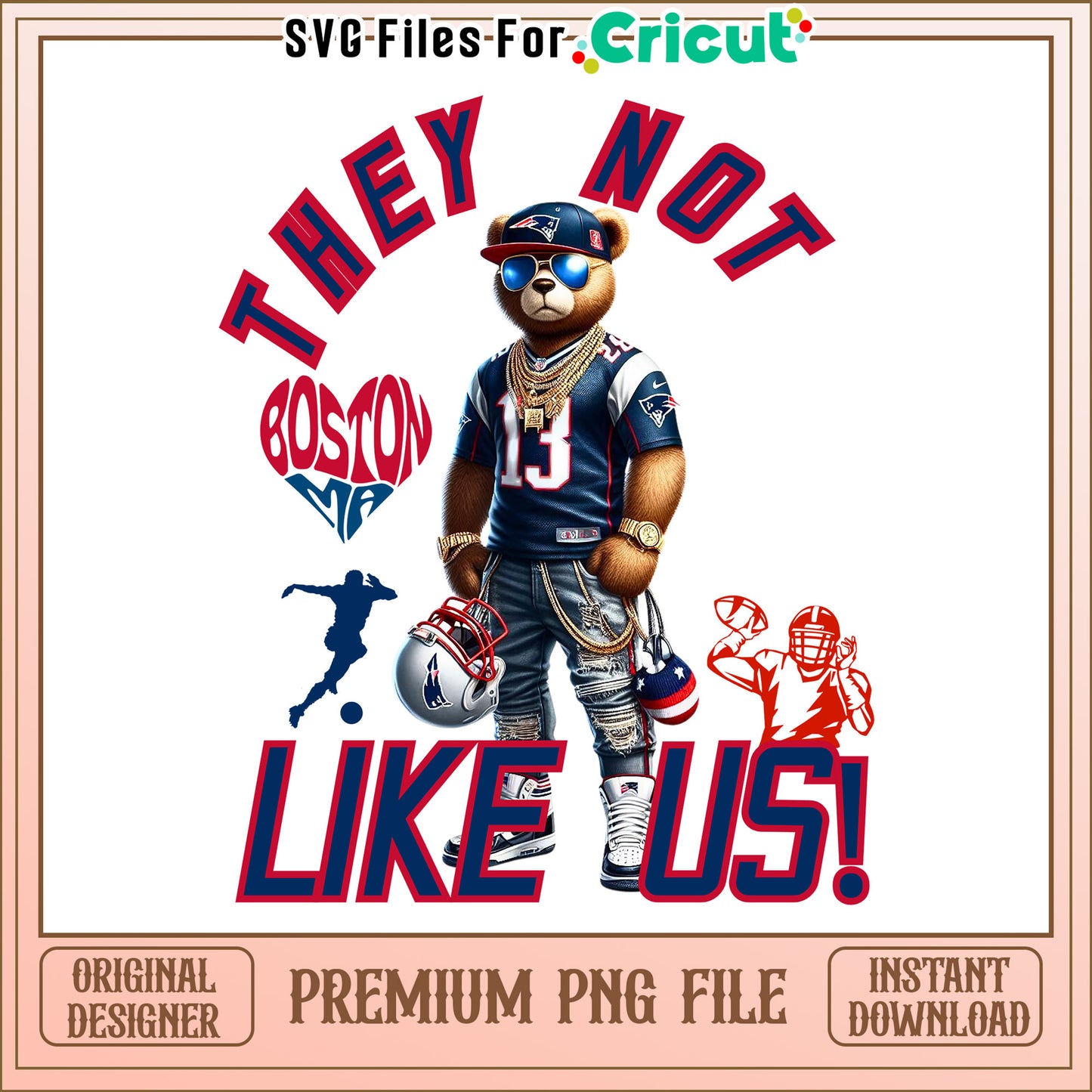 Patriots they not like us png, New England Patriots png, NFL png