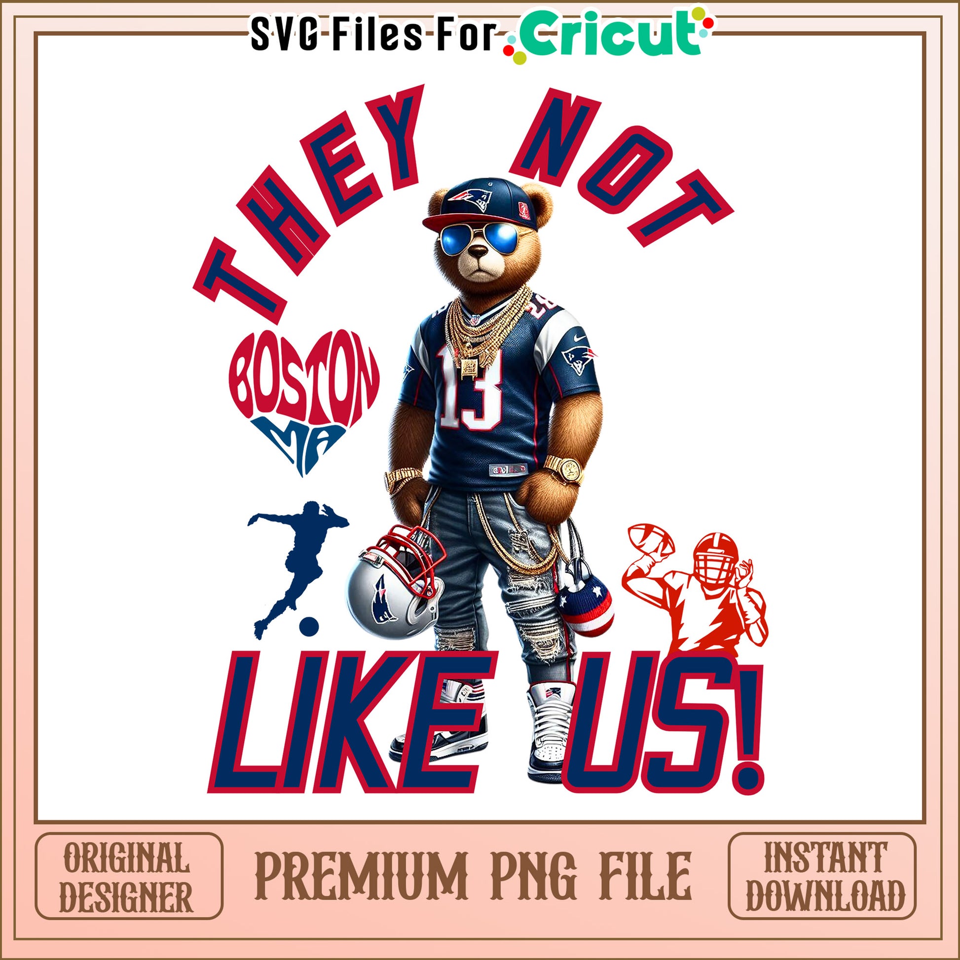 Patriots they not like us png, New England Patriots png, NFL png