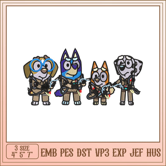 Paw Patrol Ghostbusters Embroidery Design